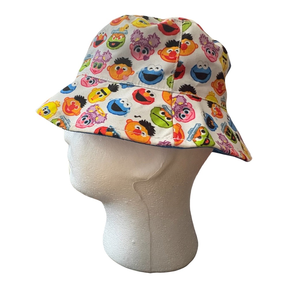 Sea World & Bush Gardens Sesame Street Children's Reversible Bucket Hat Blue